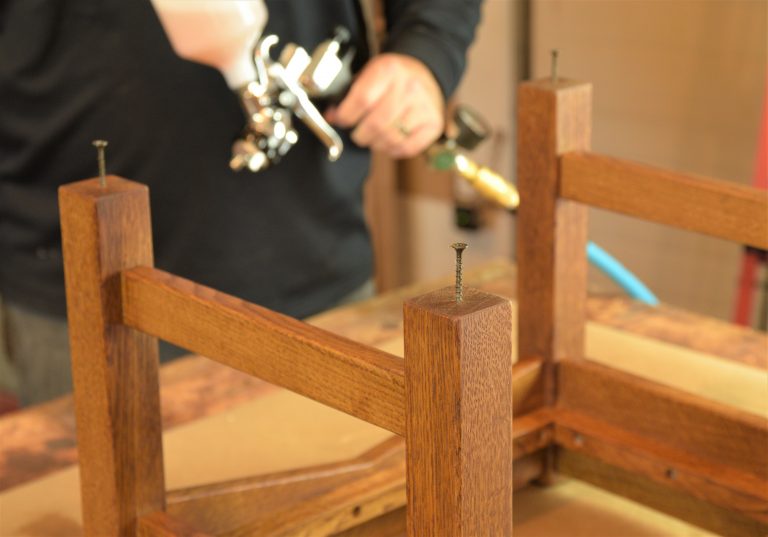 Spraying Shellac with an LX20 HVLP from Fuji Spray Systems Woodworking