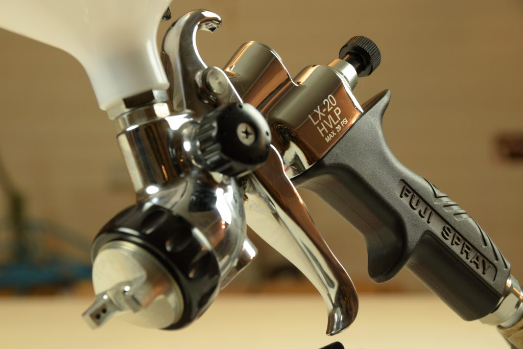 Spraying Shellac with an LX20 HVLP from Fuji Spray Systems Woodworking