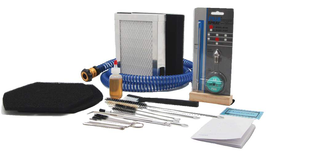 6 free accessories that you will get with your purchase of 6-stage hvlp system D6