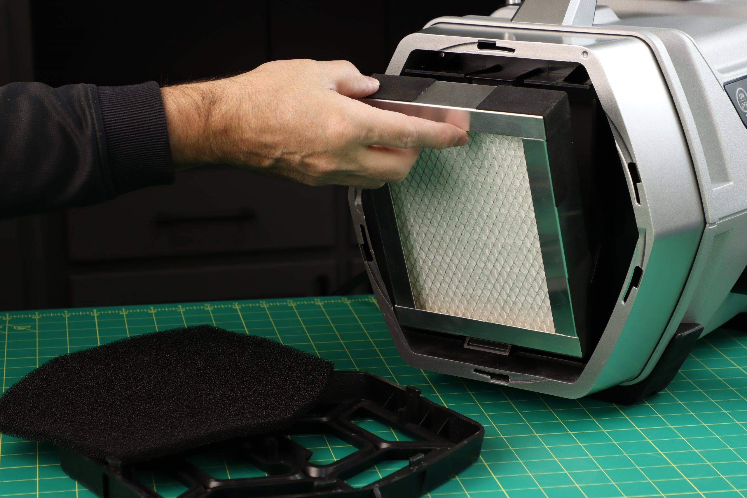 replacing a new filter