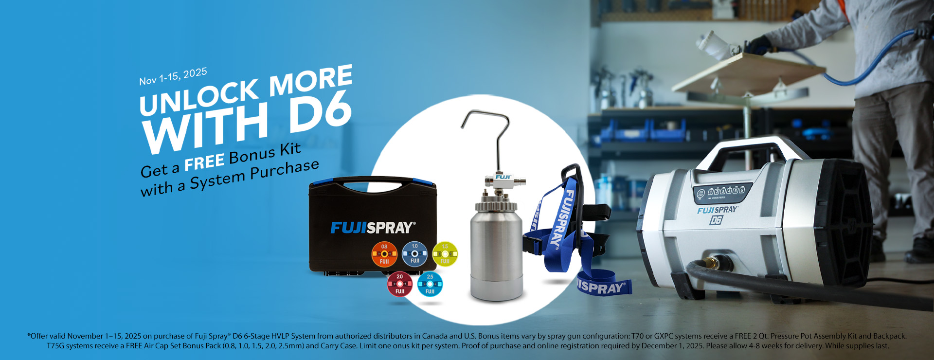 unlock more with D6 for a free bonus kit