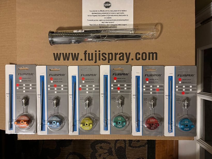 Color-coded air cap array